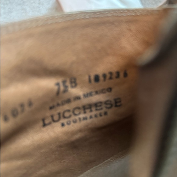 Lucchese Brown Leather Ankle Booties - Picture 6 of 6